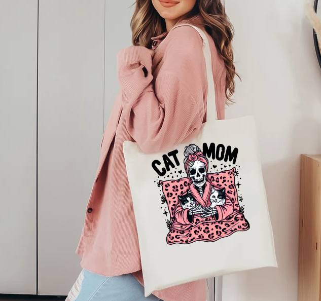Cat Mom Tote Bag